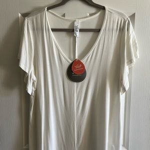 YALA short sleeved, V neck shirt.